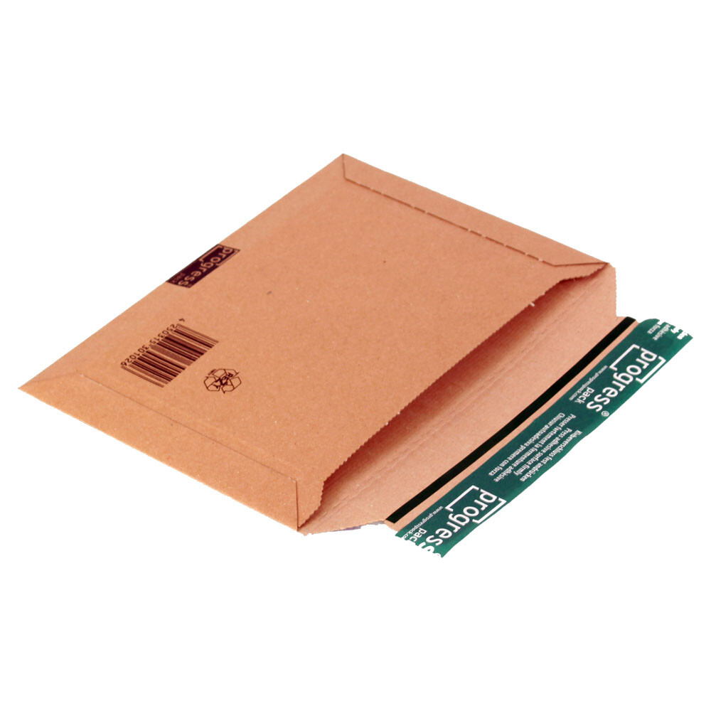 Versandtasche - ECO quer aus stabiler Wellpappe braun DIN B5+ Versandtasche - ECO quer aus stabiler Wellpappe braun DIN B5+