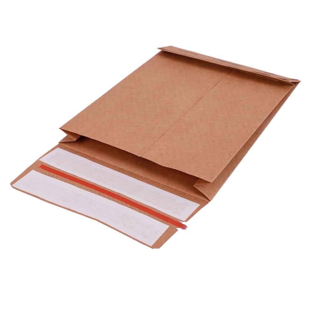 Versandtaschen aus Kraftpapier für Textilien 162 + 40 x 229 + 86mm