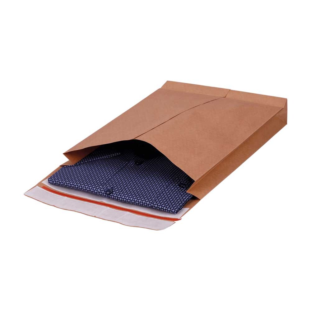 Versandtaschen aus Kraftpapier für Textilien 350 120 x 450 100mm Versandtaschen aus Kraftpapier für Textilien 350 120 x 450 100mm