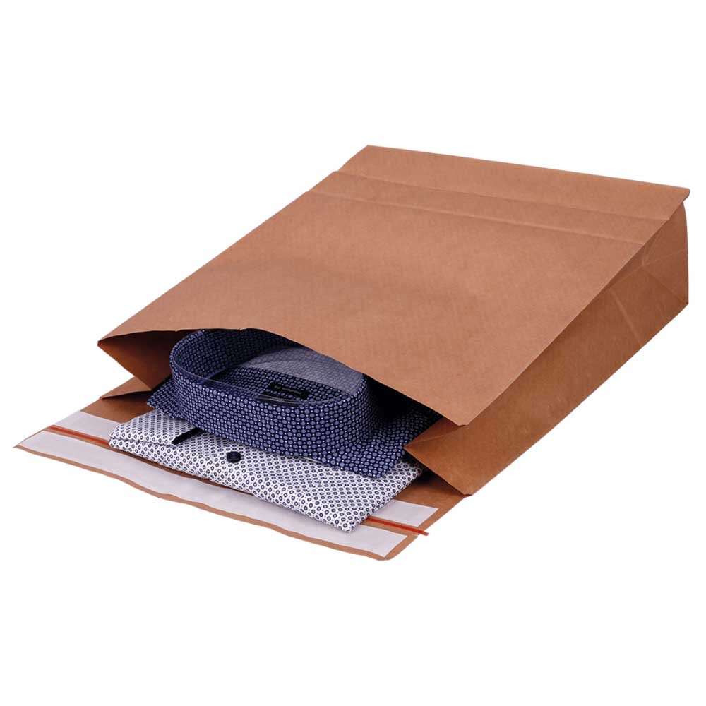Versandtaschen aus Kraftpapier für Textilien 450  100 x 570  95mm
