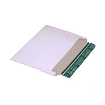 Versandtaschen quer aus stabiler Vollpappe weiß PP V07.03 Versandtaschen quer aus stabiler Vollpappe weiß PP V07.03