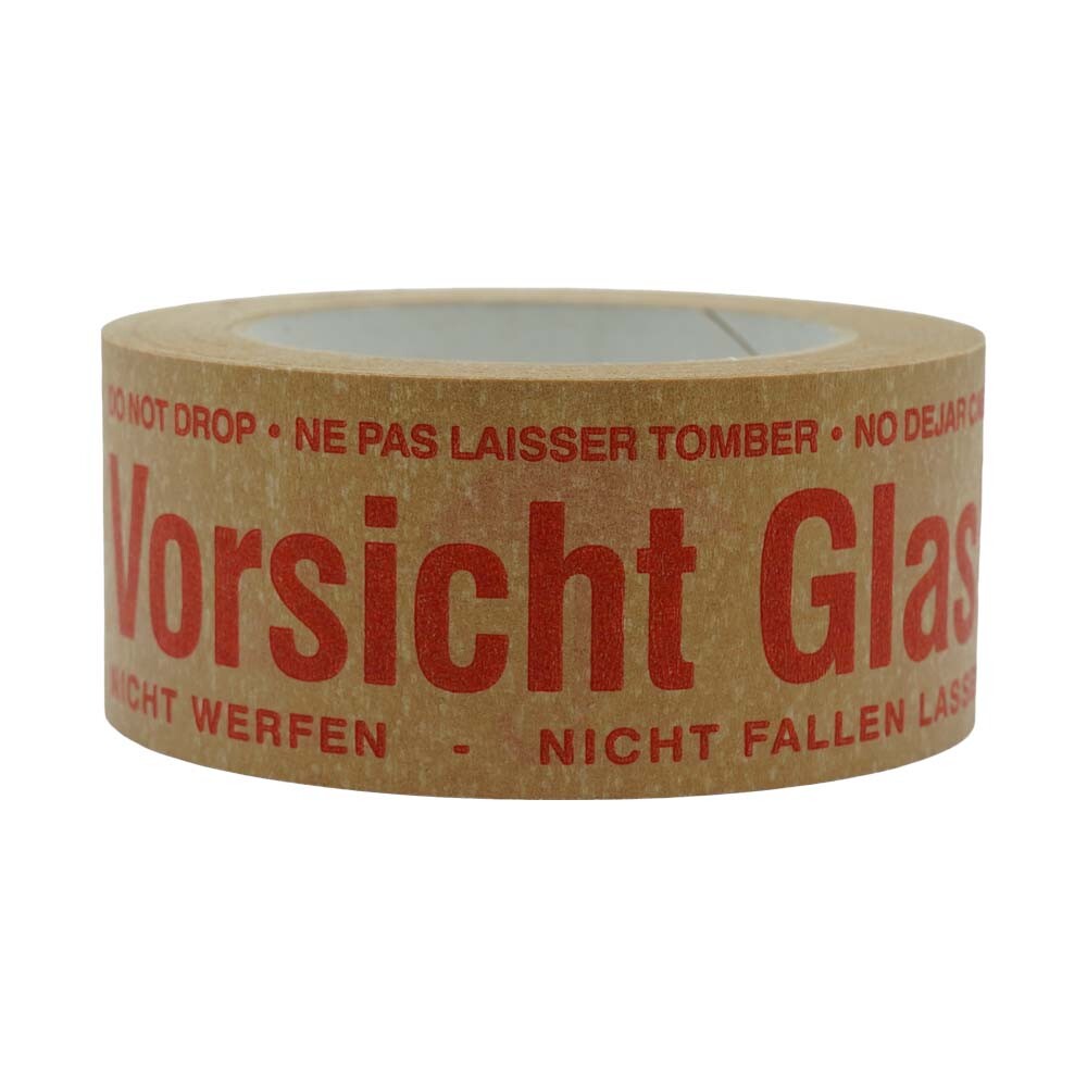 Warnklebeband Papier "Vorsicht Glas" Warnklebeband Papier "Vorsicht Glas"