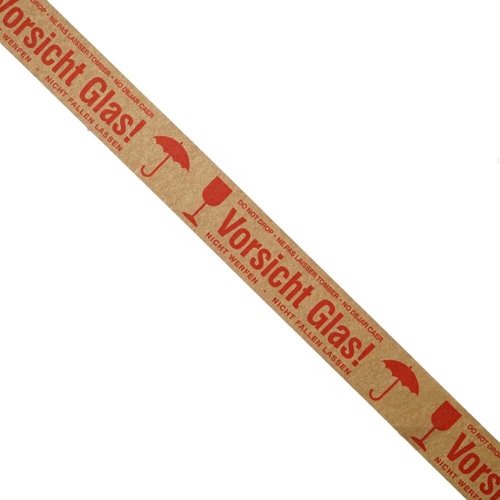 Warnklebeband Papier "Vorsicht Glas" Warnklebeband Papier "Vorsicht Glas"