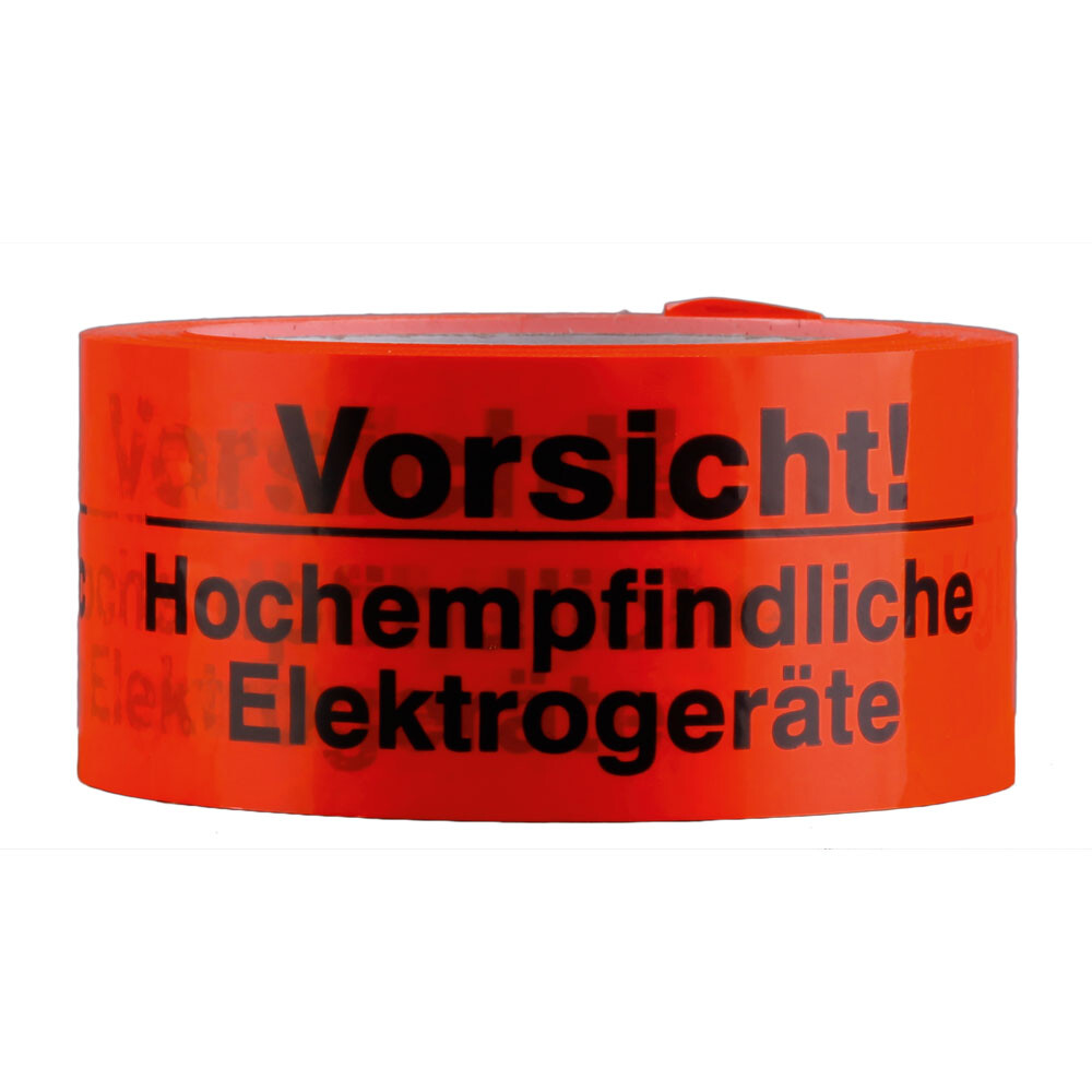 Warnklebebänder PVC Vorsicht hochempfindliche Elektrogeräte Warnklebebänder PVC Vorsicht hochempfindliche Elektrogeräte