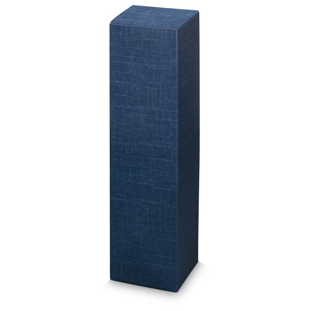 Weinfaltkarton für eine Flasche 0,75l Seta blau Weinfaltkarton für eine Flasche 0,75l Seta blau