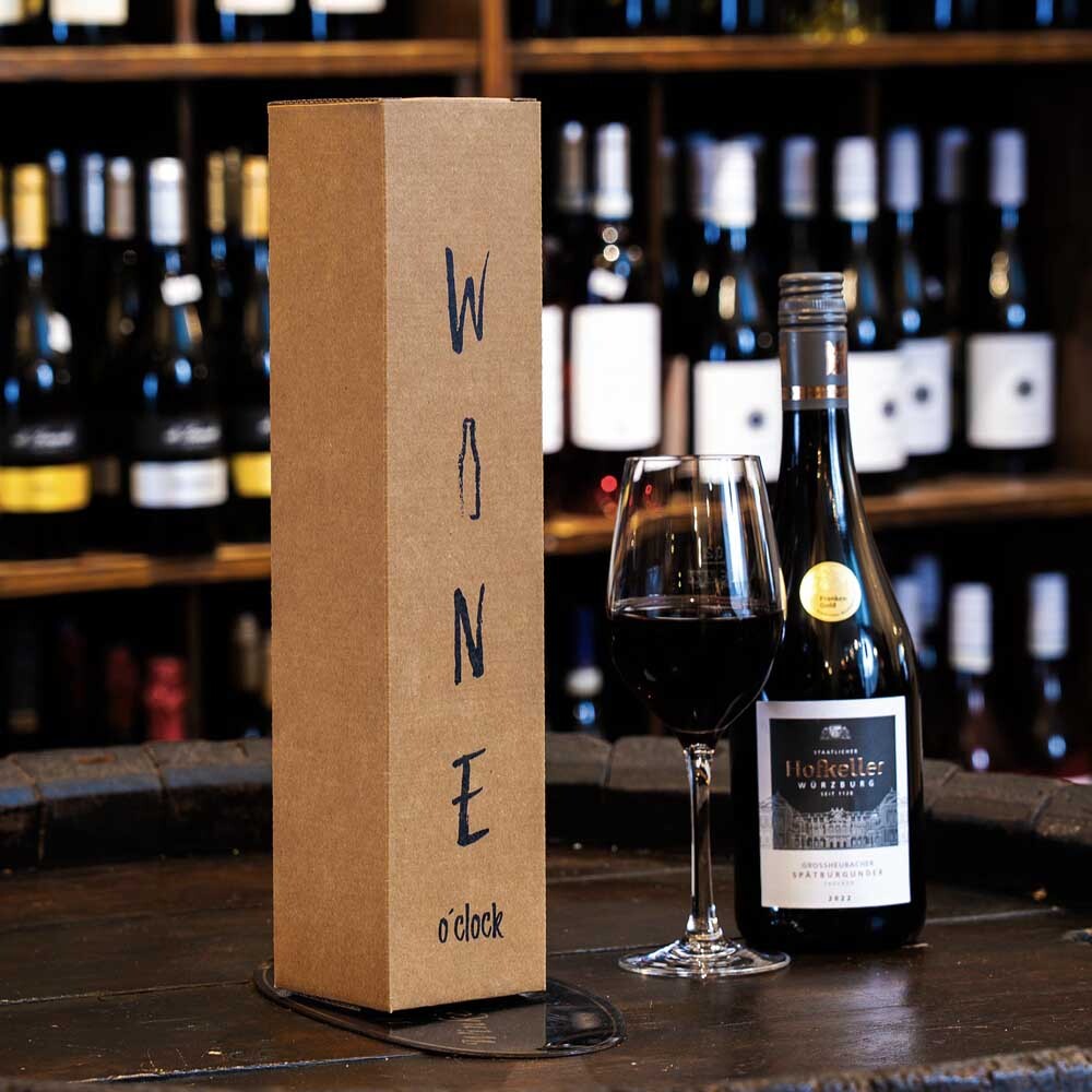Weinfaltkarton Wine o'clock 1er Wein- Sekt Weinfaltkarton Wine o'clock 1er Wein- Sekt