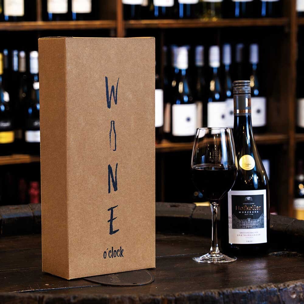 Weinfaltkarton Wine o'clock 2er Wein-Sekt Weinfaltkarton Wine o'clock 2er Wein-Sekt