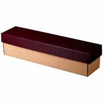 1er Geschenkkarton mit Stülpdeckel offene Welle bordeaux natur 1er Geschenkkarton mit Stülpdeckel offene Welle bordeaux natur