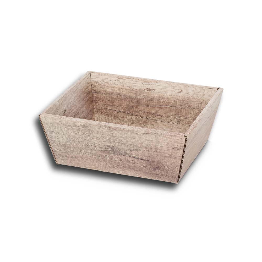 Weinkarton Präsentkarton und Präsentkörbe "Wood" 4-eckig klein Weinkarton Präsentkarton und Präsentkörbe "Wood" 4-eckig klein