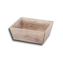 Weinkarton Präsentkarton und Präsentkörbe "Wood" 4-eckig klein Weinkarton Präsentkarton und Präsentkörbe "Wood" 4-eckig klein
