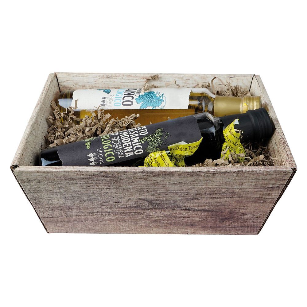 Weinkarton Präsentkarton und Präsentkörbe "Wood" 4-eckig klein Weinkarton Präsentkarton und Präsentkörbe "Wood" 4-eckig klein