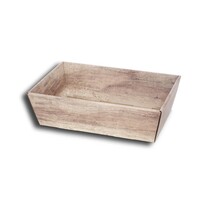 Weinkarton Präsentkarton und Präsentkörbe "Wood" 4-eckig mittel Weinkarton Präsentkarton und Präsentkörbe "Wood" 4-eckig mittel