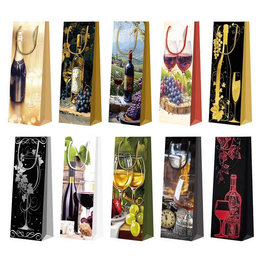 1er Flaschentragetaschen, Weintaschen und Geschenktaschen "Weinmotiv" 1er Flaschentragetaschen, Weintaschen und Geschenktaschen "Weinmotiv"