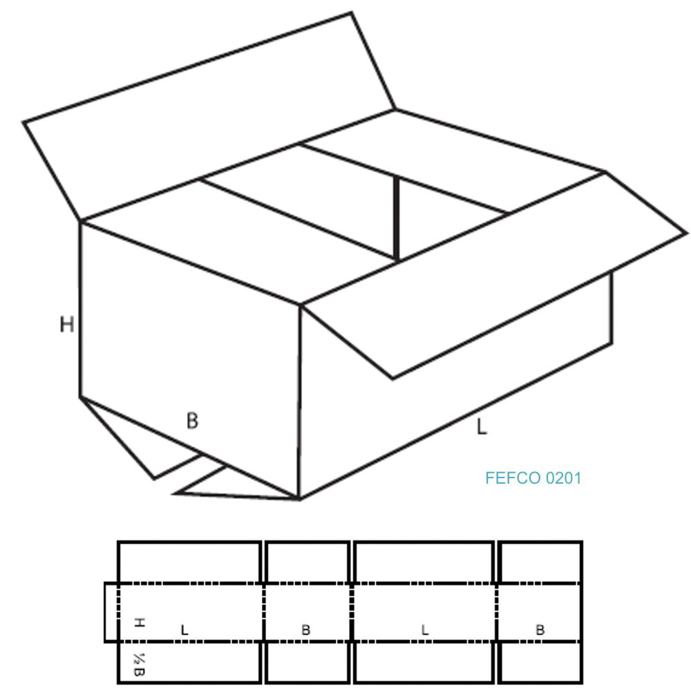 Wellpapp-Faltkartons 2-wellig mit Warndruck 400 x 300 x 210 mm Wellpapp-Faltkartons 2-wellig mit Warndruck 400 x 300 x 210 mm