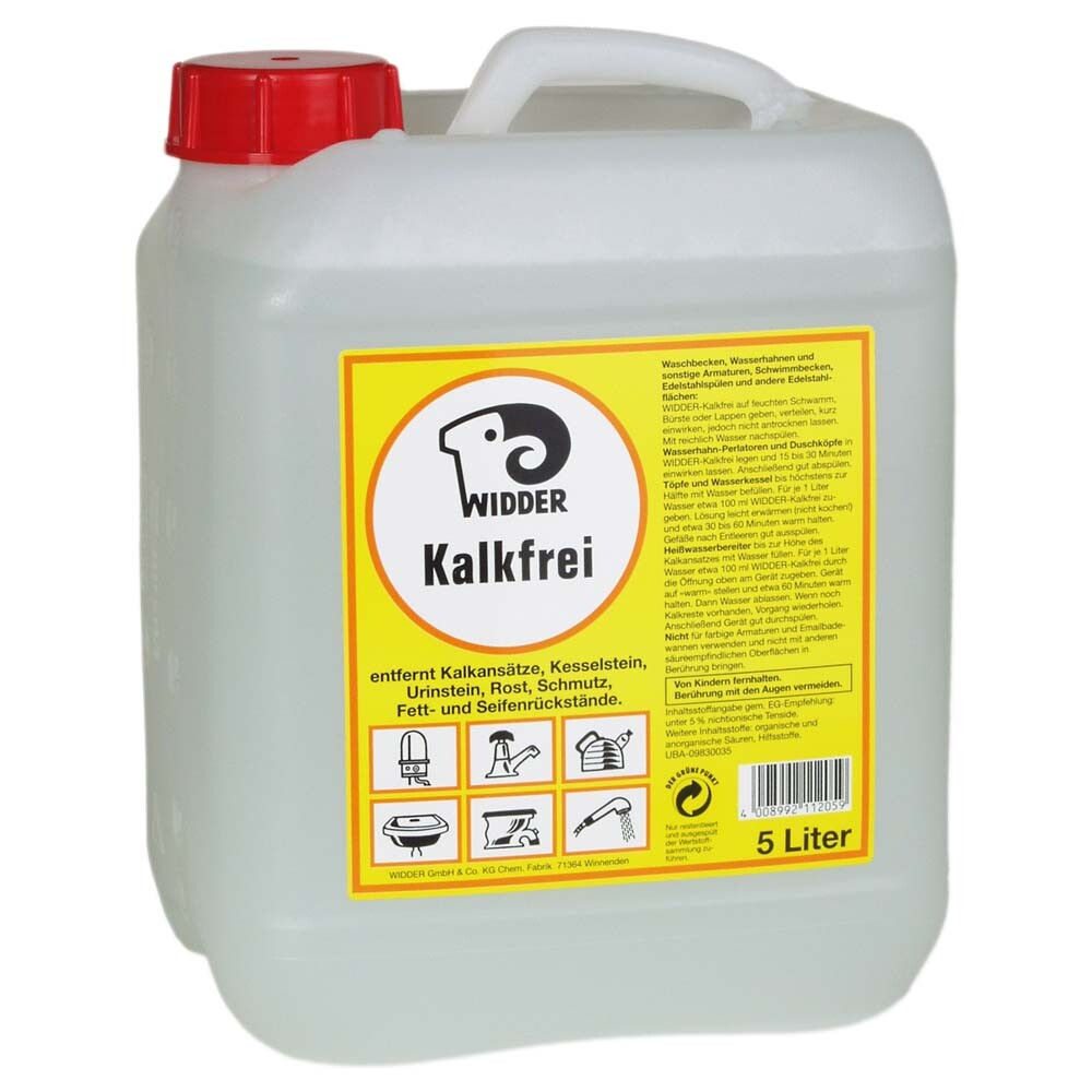 Widder kalkfrei Entkalker Kanister a 5 Liter Widder kalkfrei Entkalker Kanister a 5 Liter