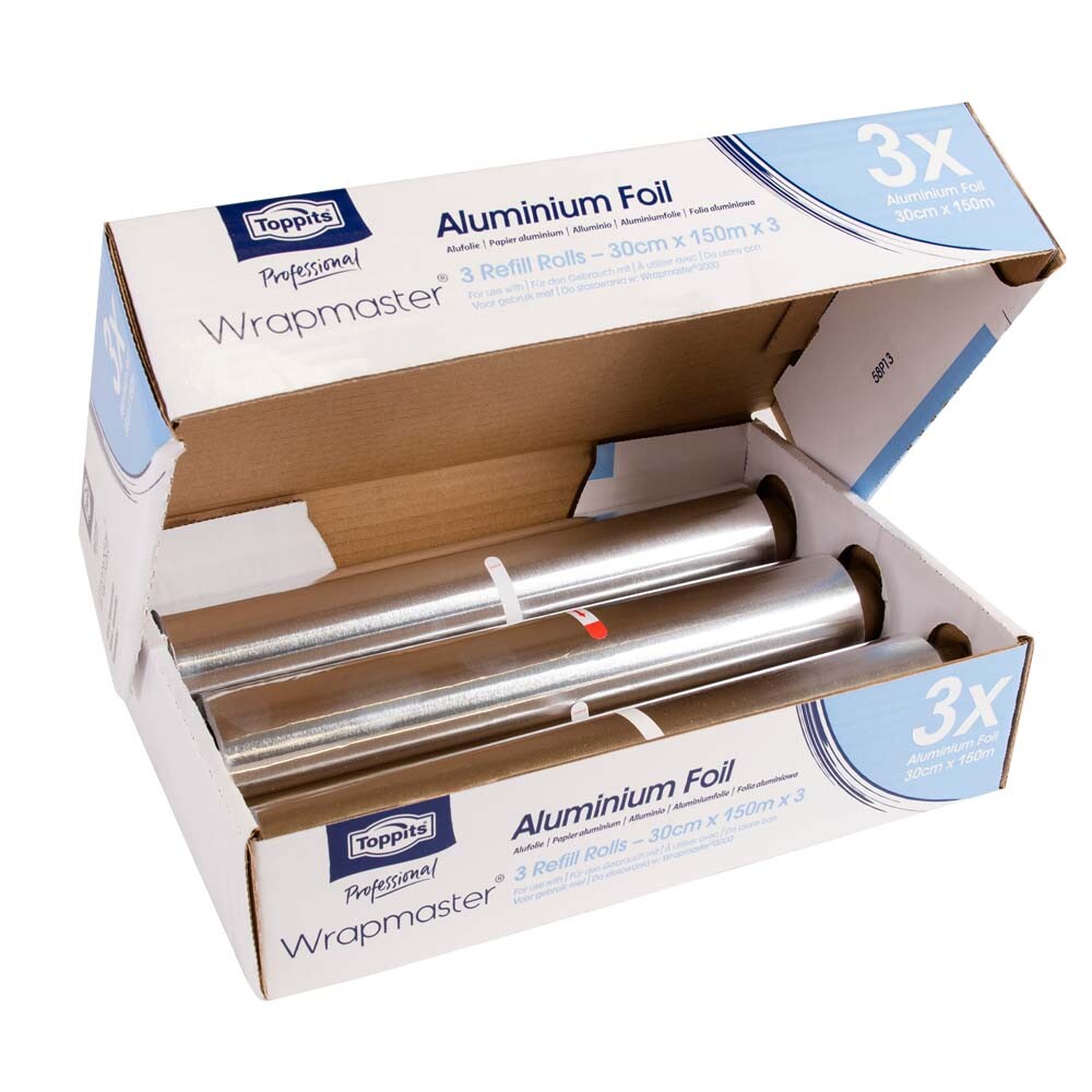 Nachfüllrollen für Wrapmaster Foliengeräte 30cm breit 150 lfm Nachfüllrollen für Wrapmaster Foliengeräte 30cm breit 150 lfm