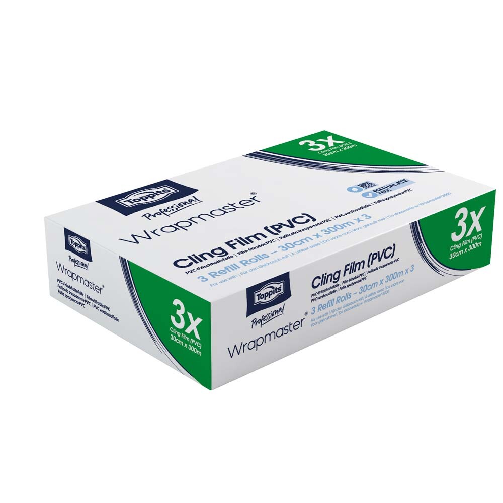 Nachfüllrollen für Wrapmaster Foliengeräte 30cm breit 300 lfm Nachfüllrollen für Wrapmaster Foliengeräte 30cm breit 300 lfm