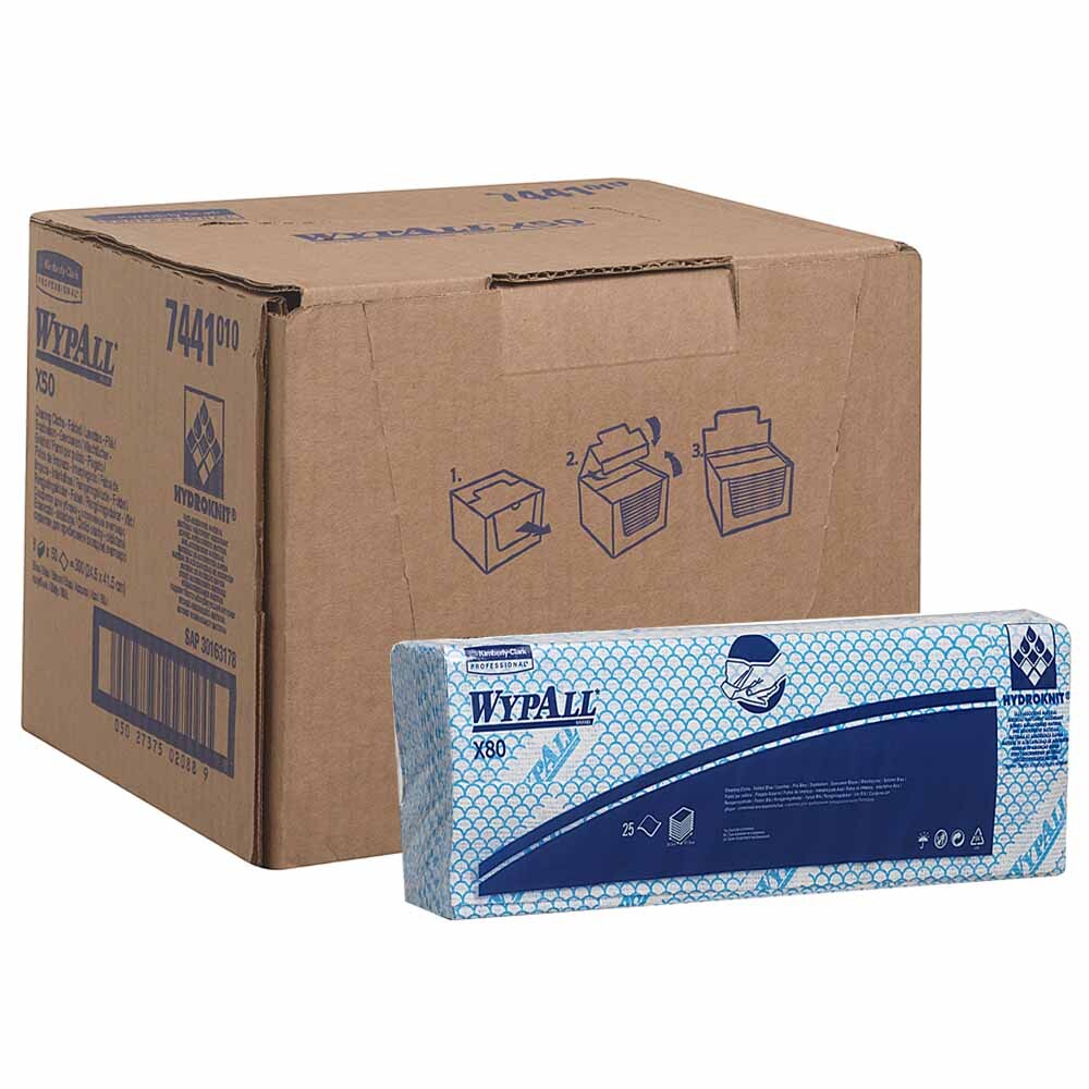 WYPALL® X50 Reinigungstücher Blau WYPALL® X50 Reinigungstücher Blau