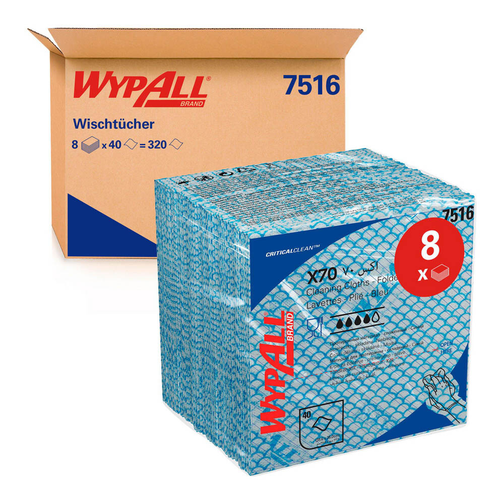 WYPALL® X70 Reinigungstücher blau WYPALL® X70 Reinigungstücher blau