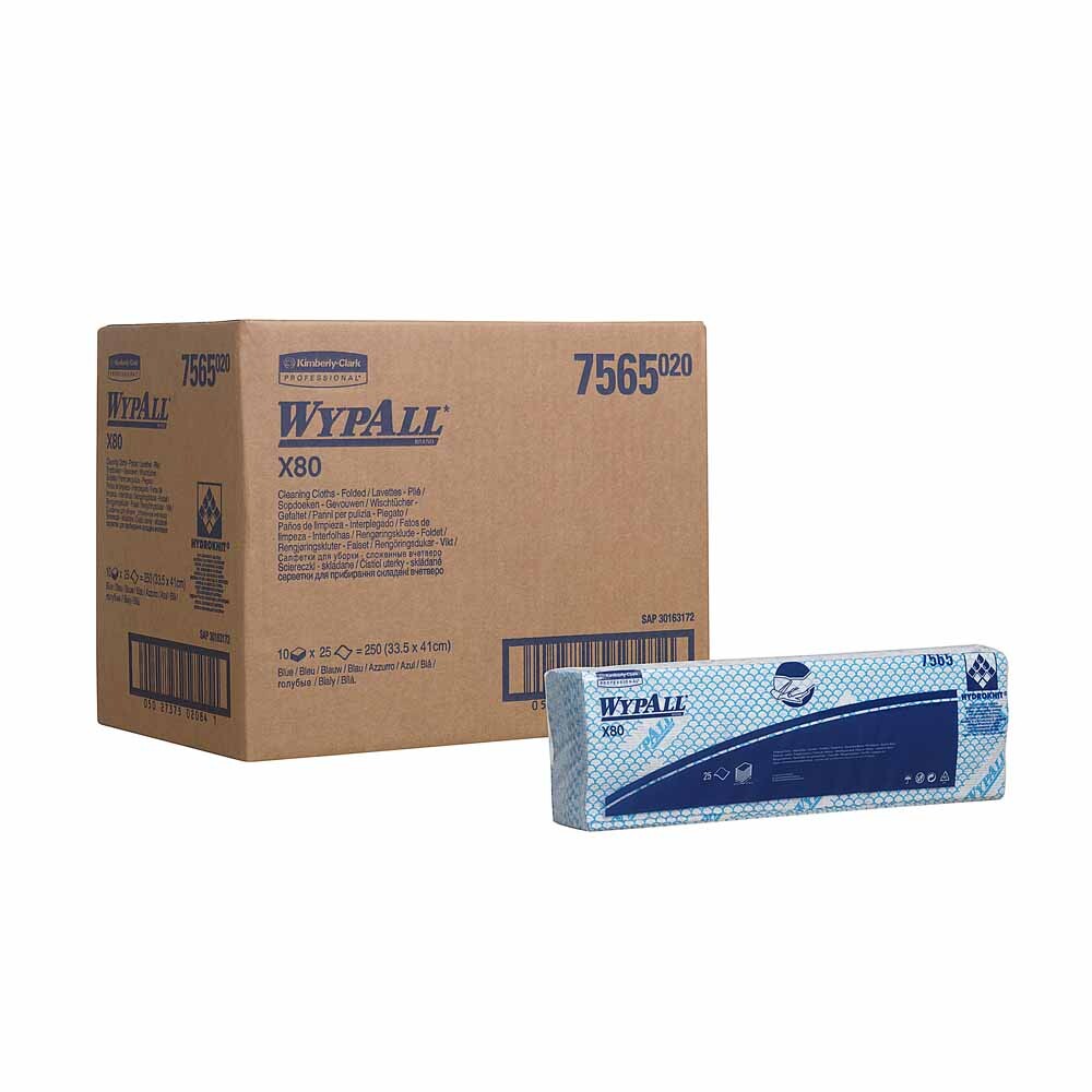 WYPALL® X80 Reinigungstücher Blau
